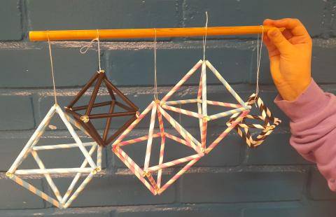 Mini himmelis made by children.
